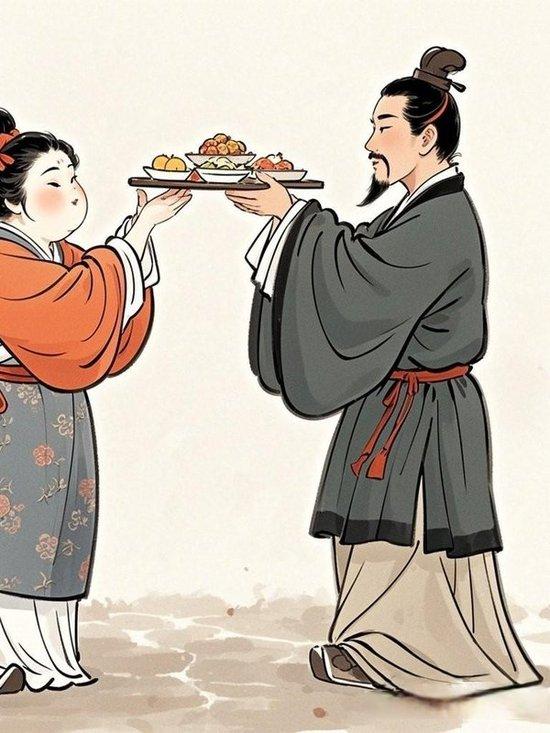 东汉丑女孟光痴迷美男子梁鸿，放话非他不嫁，梁鸿当即上门求娶，谁知新婚夜掀开盖头，