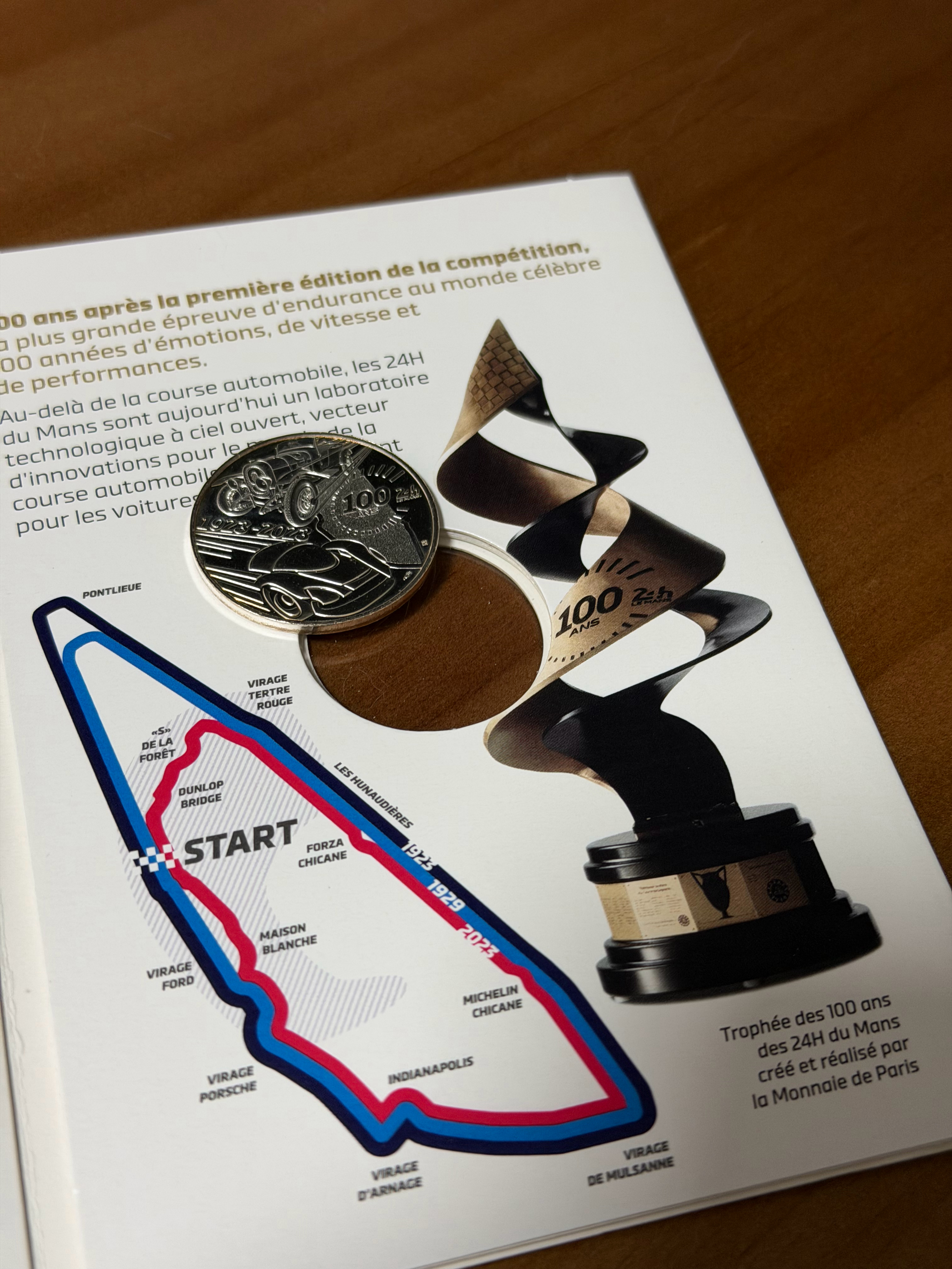 几年前买了一批勒芒100周年纪念银币，大部分送朋友了，自己留了几个。前几天突然想