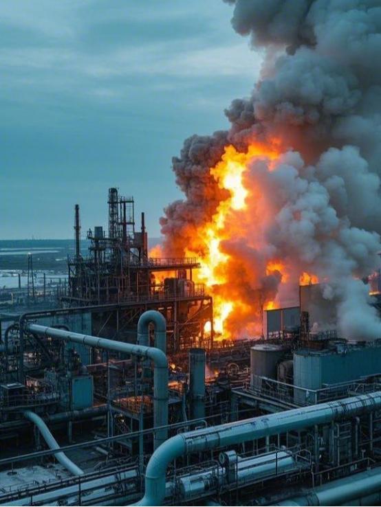 乌克兰突然爆发了，毫不留情，把俄罗斯伏尔加格勒炼油厂炸成一片火海！5月29日深夜