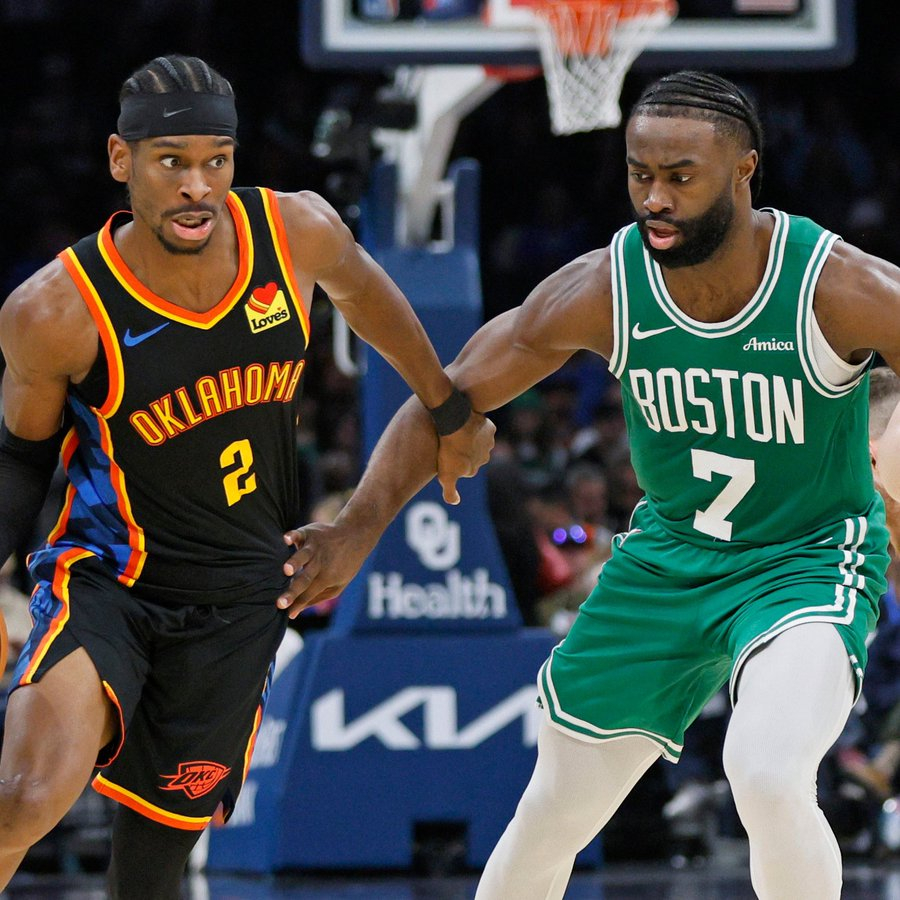 NBA 雷霆战胜凯尔特人赛后，杰伦布朗接受采访：“我们赞扬那些以正确方式打球的球