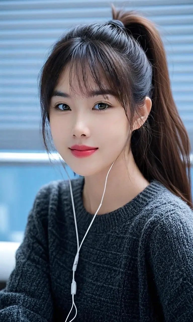 静听时光 感谢让我尝试扎高马尾。