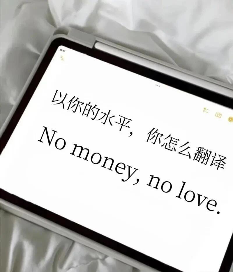 解锁当代网友文笔风采，以你的英文水平和文学功底，会怎么翻译这句话？↓
No mo