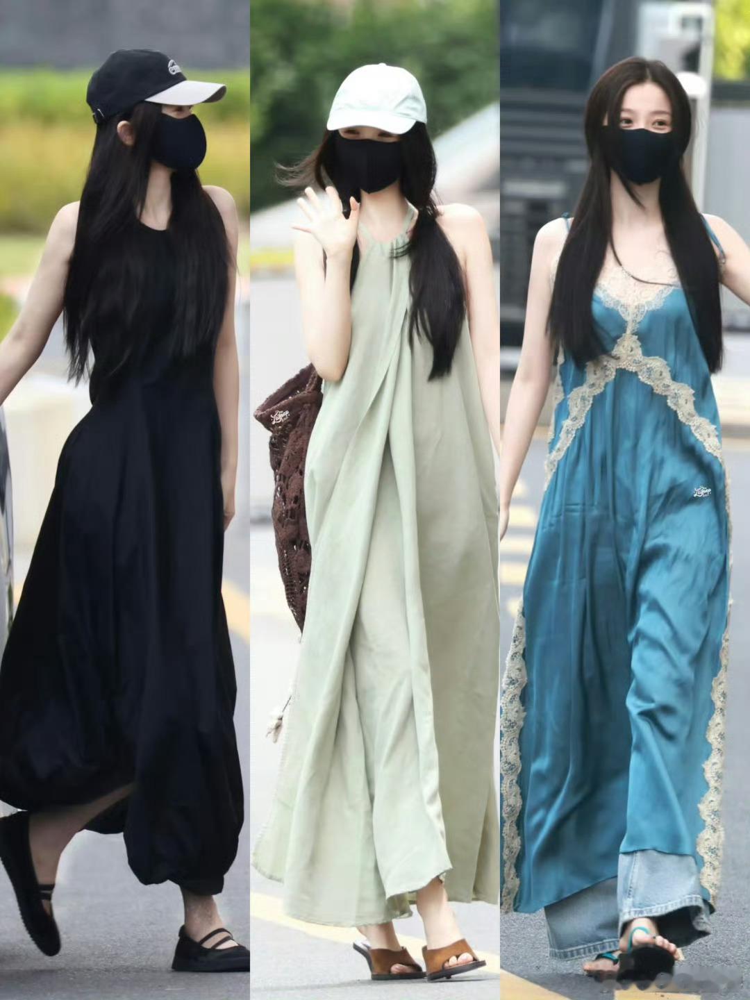 虞书欣好辣这种衣服，普通人穿了就像披床单、床窗帘，很灾难。高妹的坏处找不到一丁点