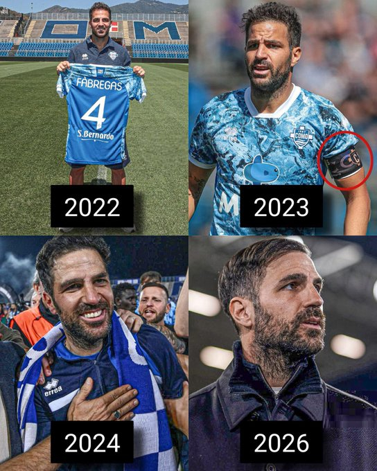 ➟ 2022年：塞斯克·法布雷加斯签约科莫，成为新球员。➟ 2023年：塞斯克·