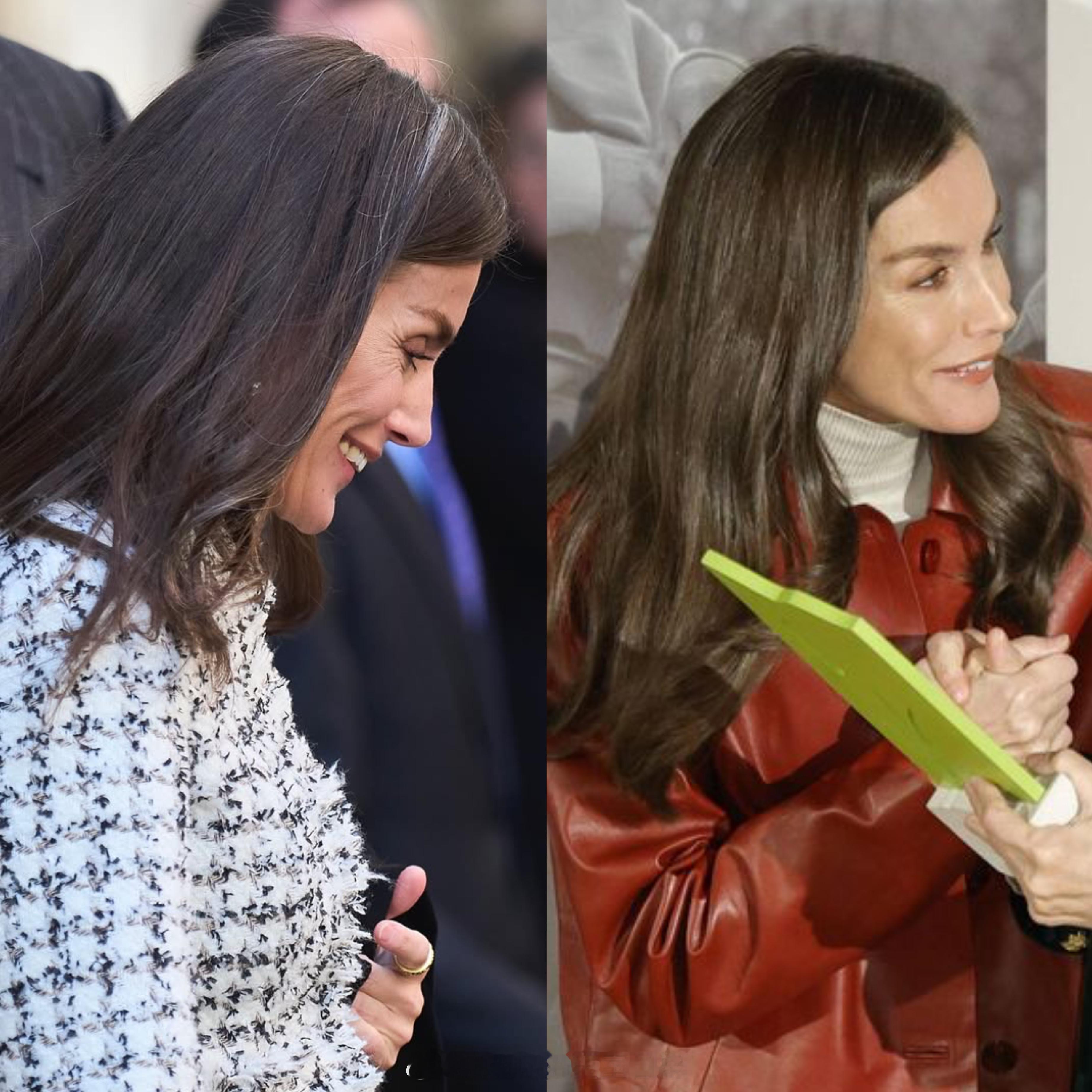 莱后换了新发色耶✌️遮住了头顶的那一缕白头发，不知道是不是一次性的～ 