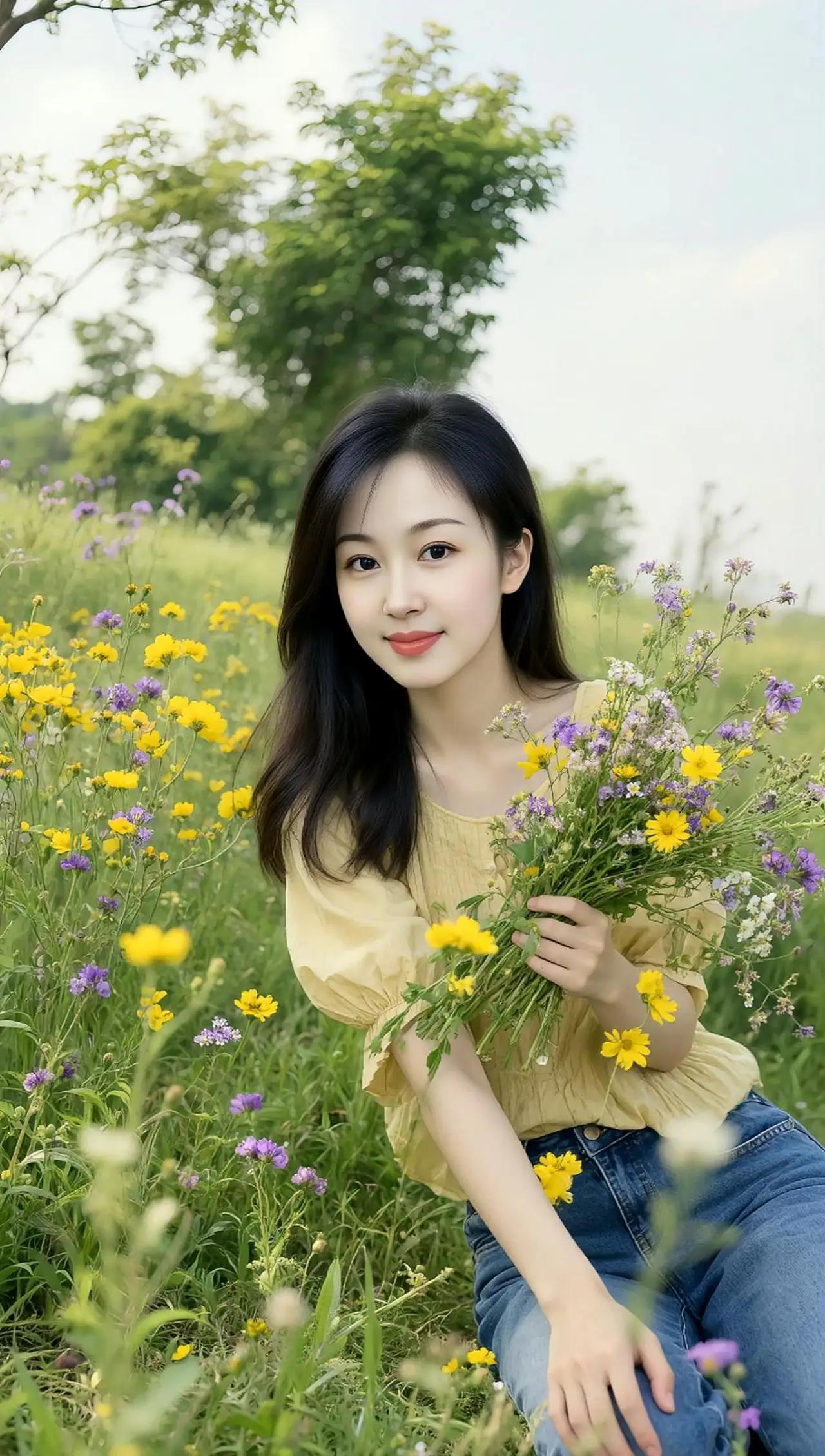 在花海中漫步，感受自然的美好与宁静。🌸🌿🌼