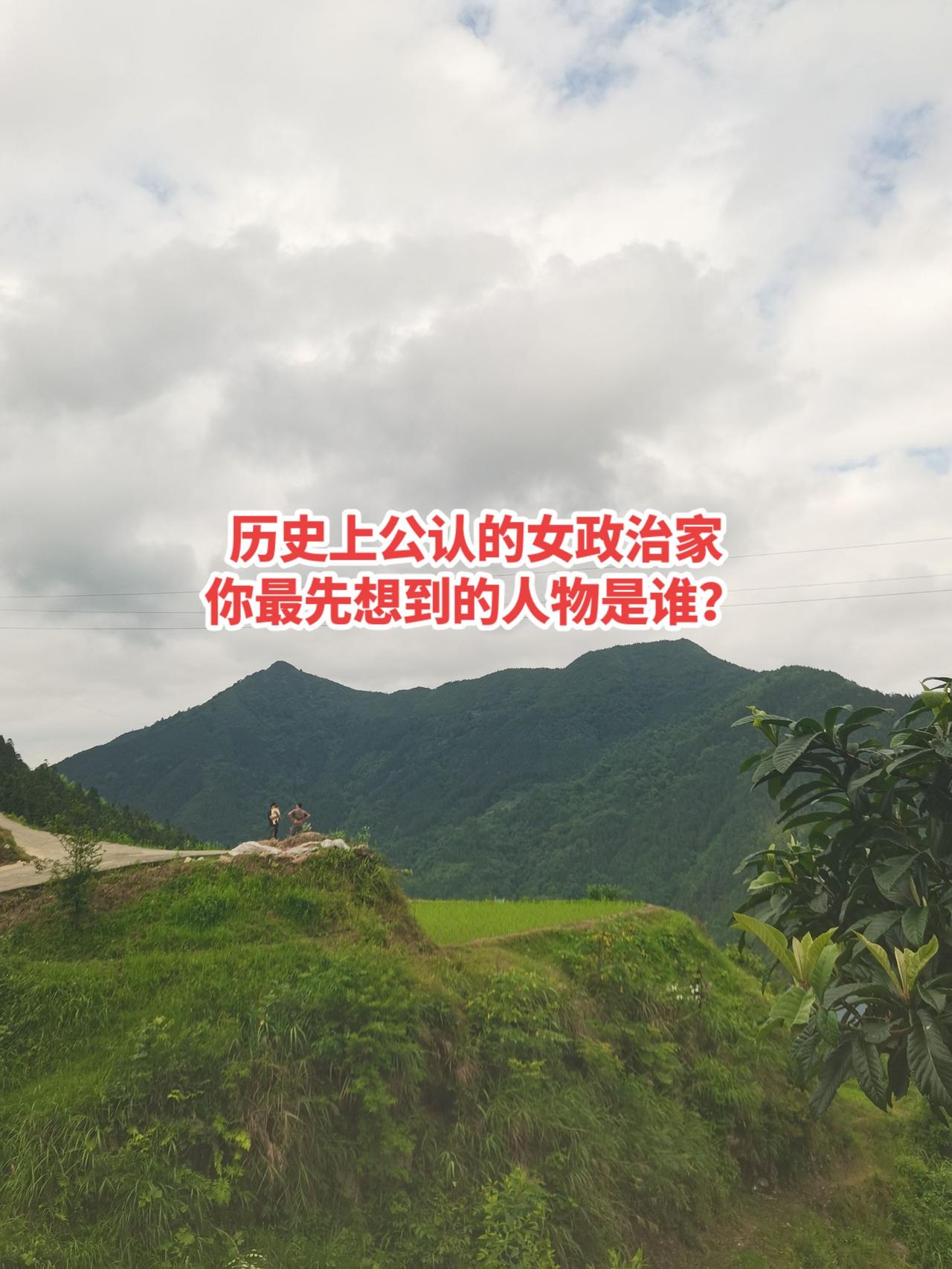 历史上公认的女政治家，你最先想到的人物是谁？

武则天：中国史上唯一正式称帝的女