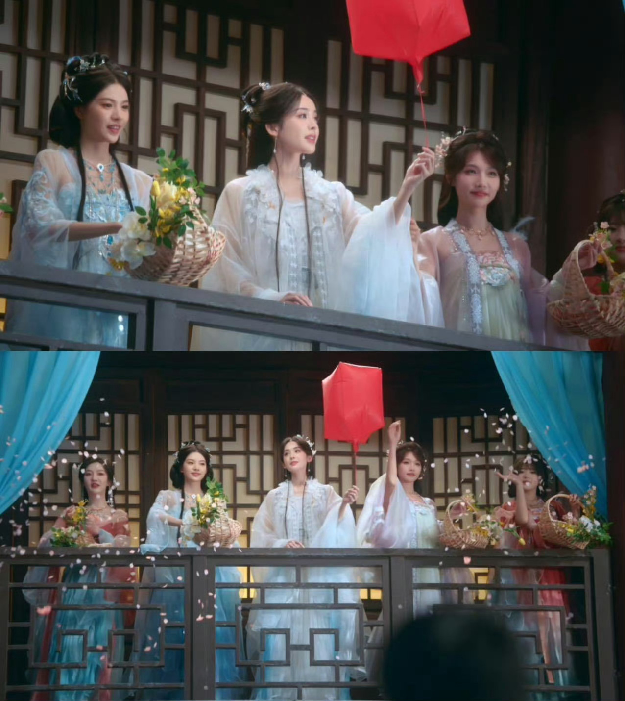 美得我想把她抓回家小破站中秋晚会颜值太顶了！娜扎仙裙似月中仙，李雨真娇俏超吸睛，