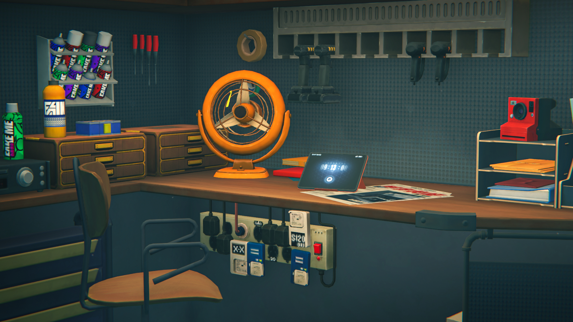 #更适合i人体质的旅游打卡#谁懂啊？刚进游戏一会就看到可爱的邦布坐在办公桌傍边，