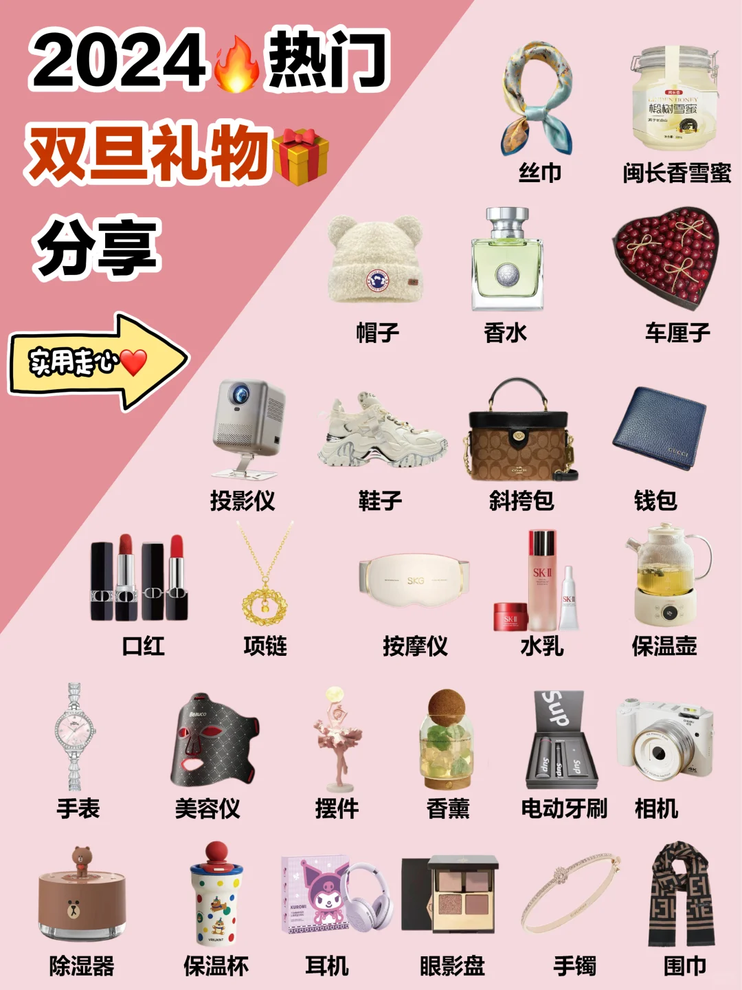 双旦节送女生礼物大合集！平价又实用