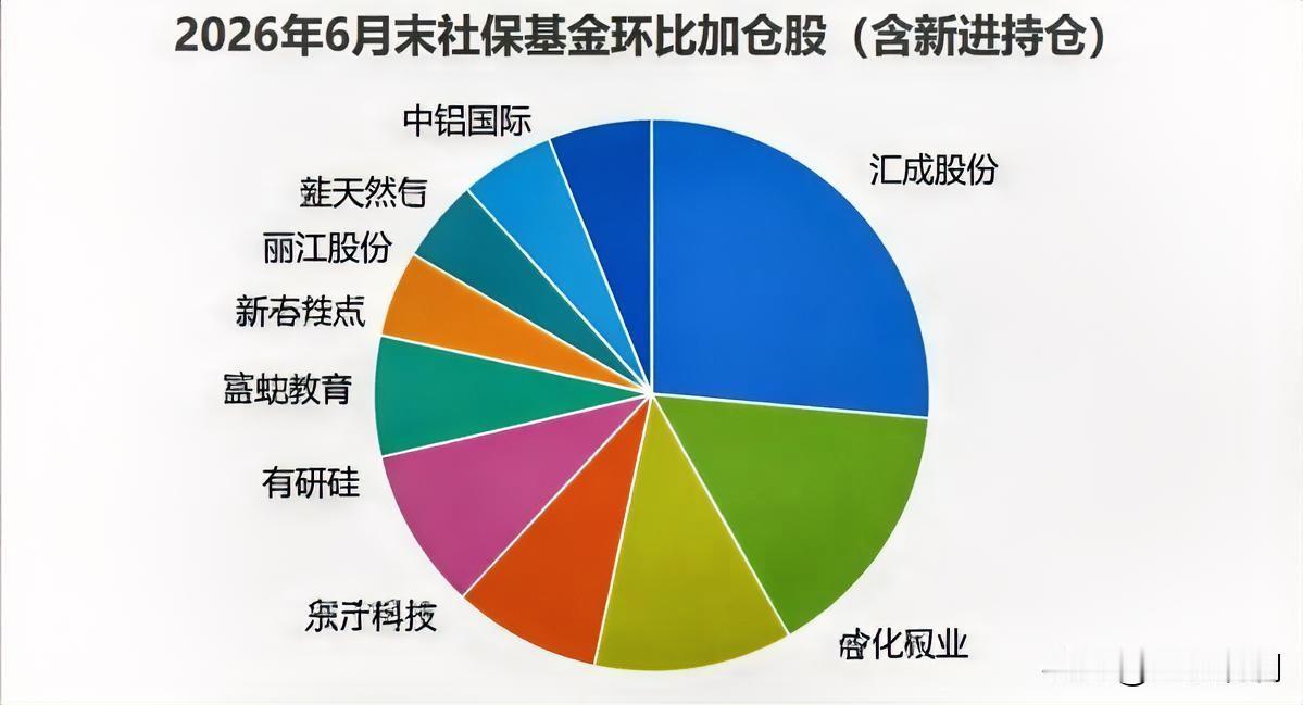 社保二季度加了17只票。

江河集团、九丰能源、乐鑫科技排前面，业绩都不差。但这