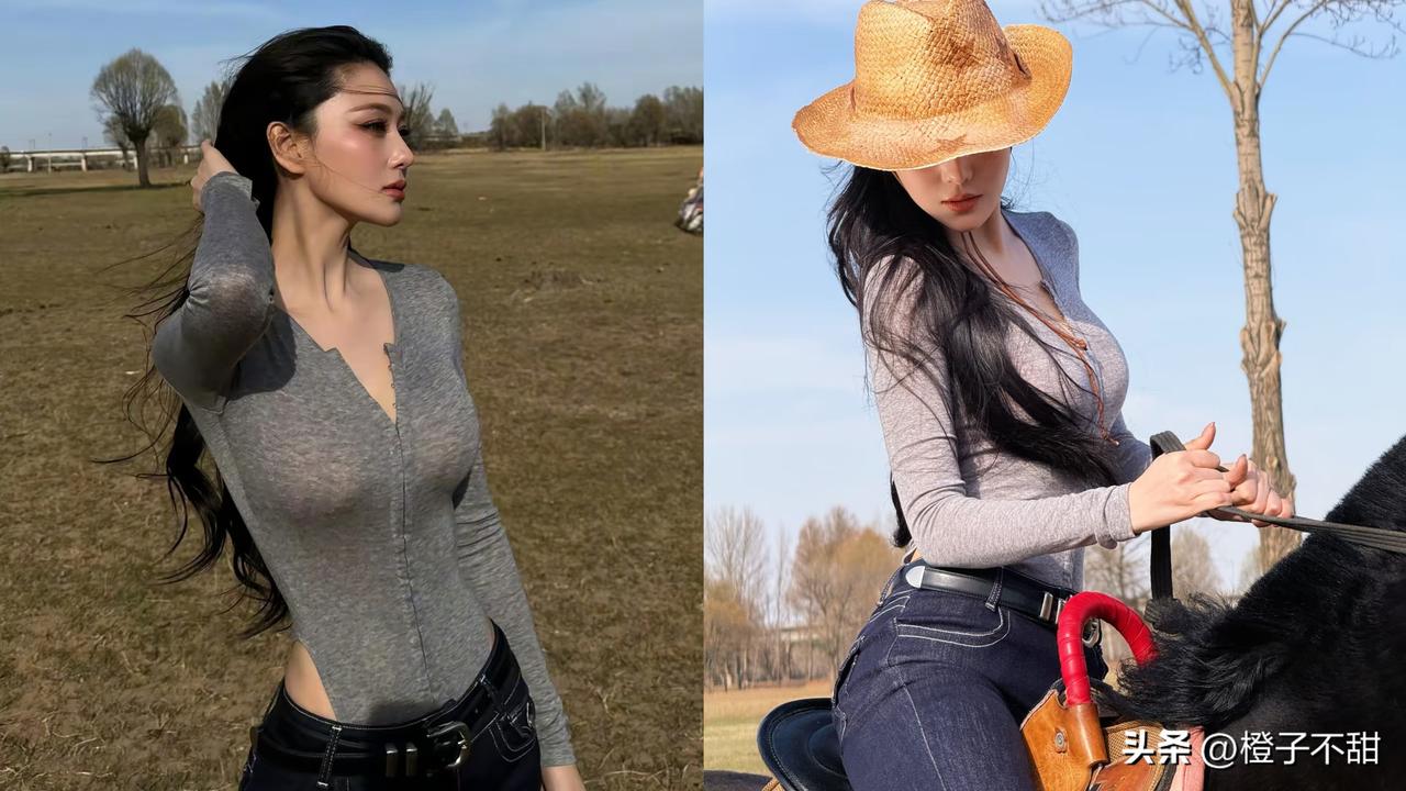 内娱女明星里，
我最看不懂的就是张馨予，
你说她都39岁了，怎么骑在马上腰比A4