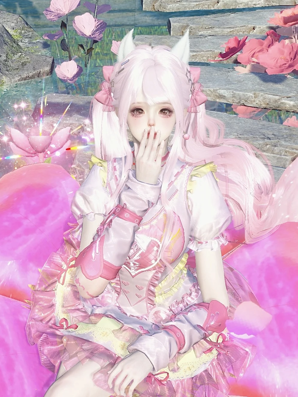 小花绒不只是长得可爱待机动作也很好看🌸