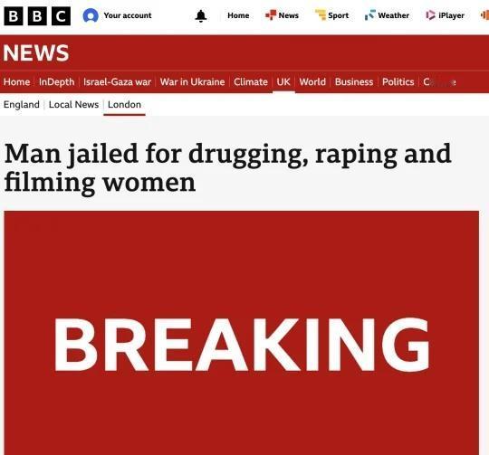 中国男子xu某因偷拍强j下药被判无期徒刑！
11 月 14 日，就在刚刚，英国各