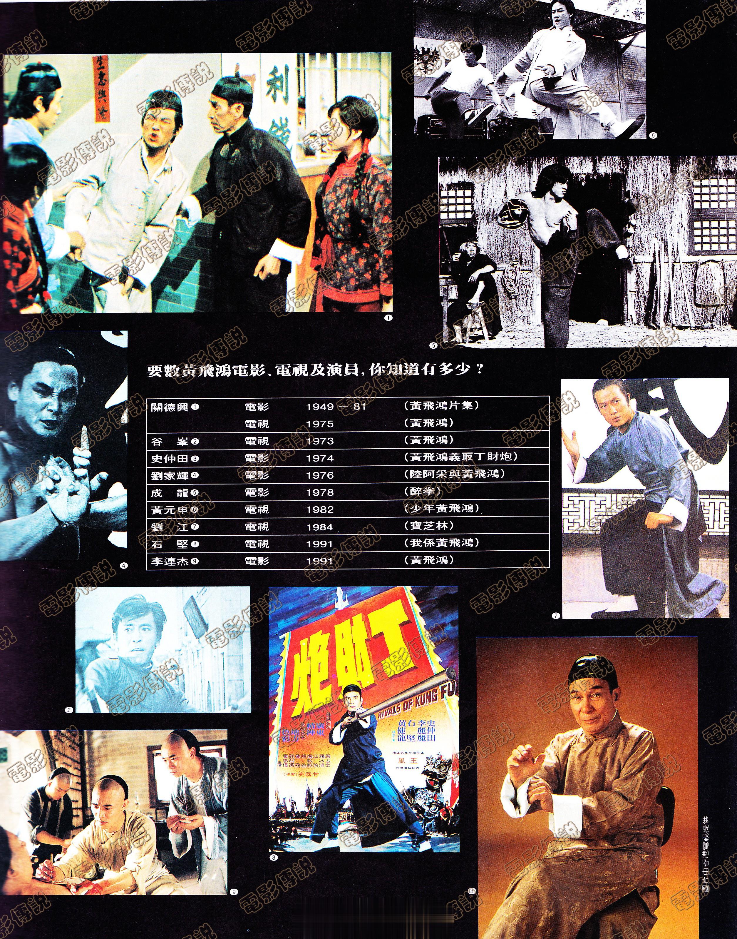 #電影傳說扫描# 小科普在#李连杰# 版“黄飞鸿”之前的另外八版 ​​​