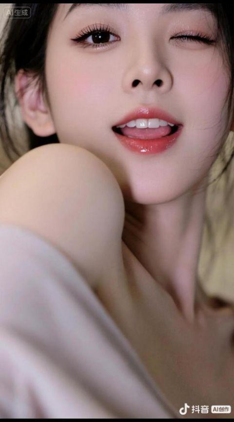 AI抬手摸脸动作