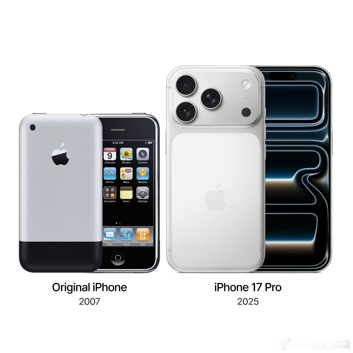 一转眼iPhone都成年了，2007年乔布斯发布初代iPhone，至2026年刚