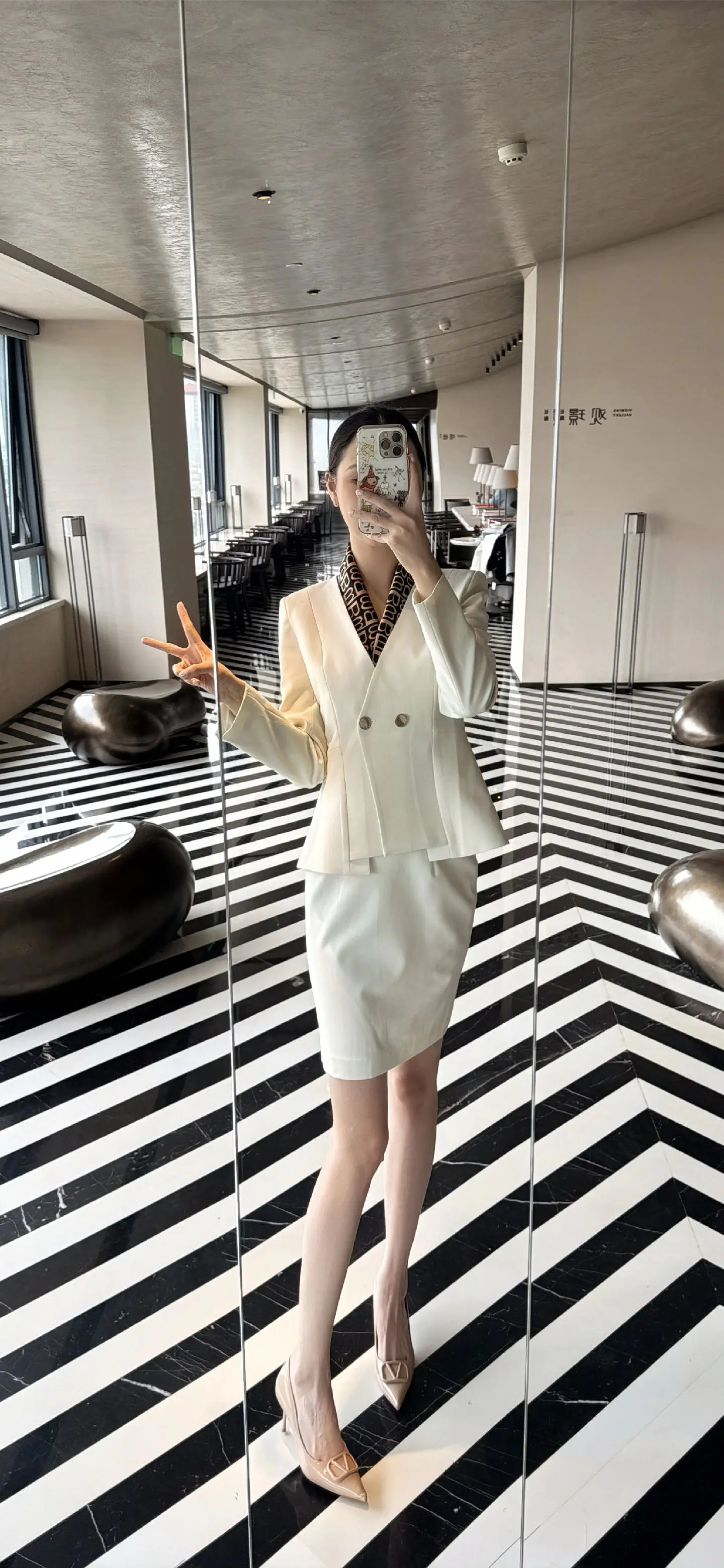 物业案场客服职业套装定制工作服旗袍酒店前台