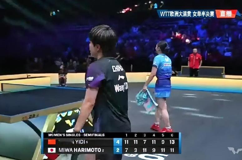 大迪终于把张本美和“按住”了，
王艺迪太牛了。
国乒女队成功会师女单决赛，
好久