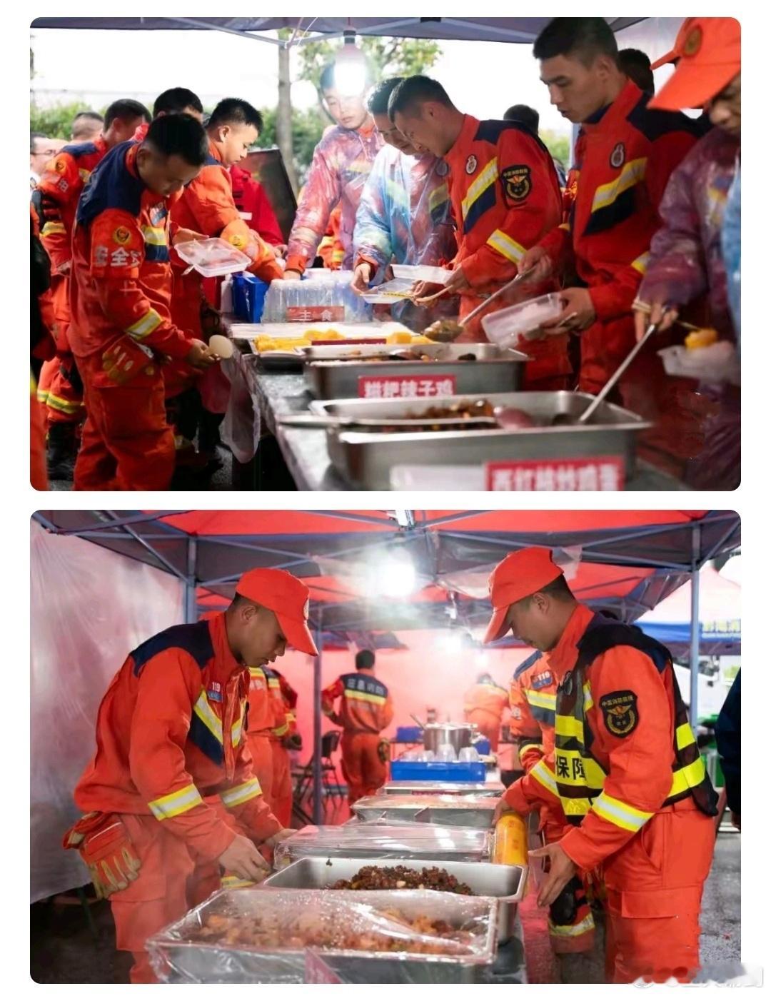 中国和韩国救火队员的伙食对比 ​​​