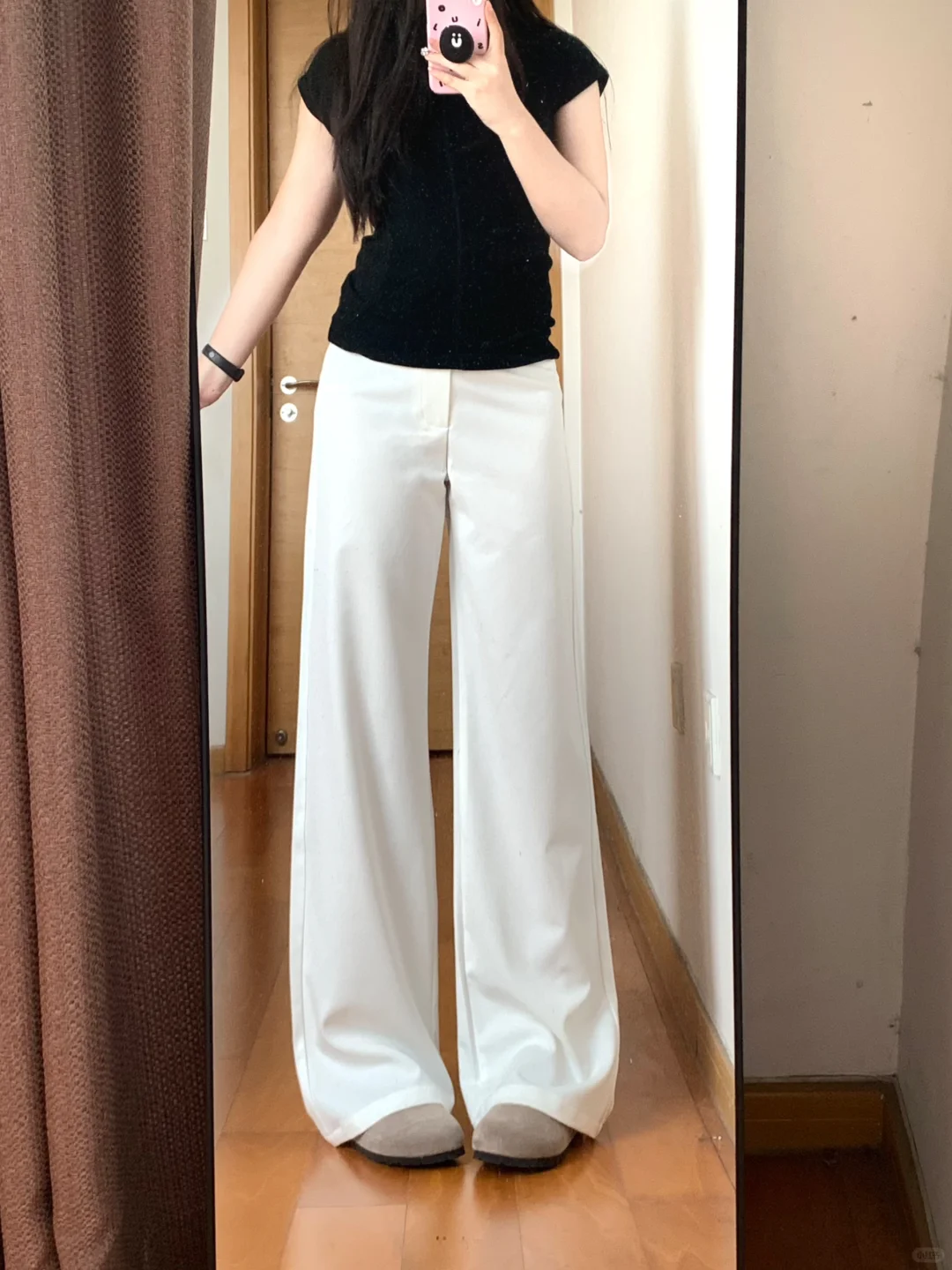 158/105微胖梨形买到最满意的白色西裤！🥰
