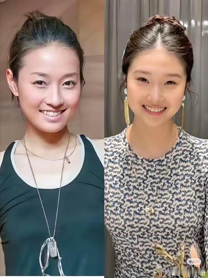 马伊琍基因真的很强大呀，这样一对比  马伊琍的女儿跟她一模一样啊 