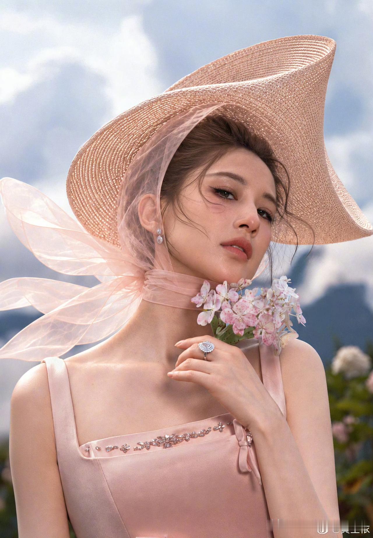 花海中的“七仙女”黄圣依👍