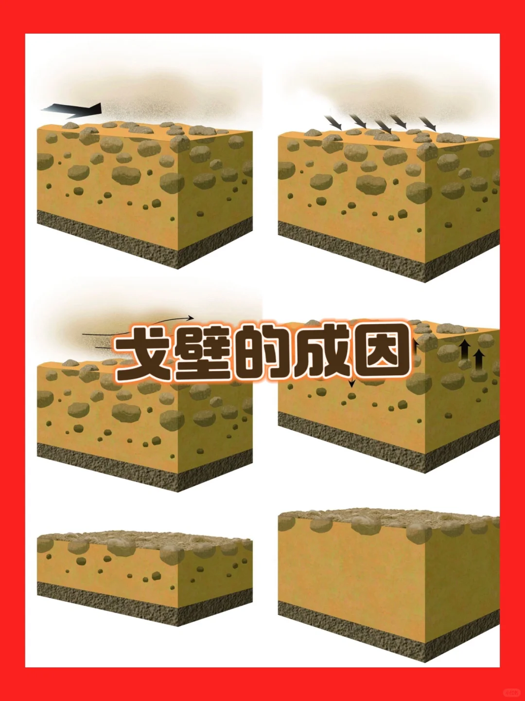 一起来学习戈壁的成因吧！