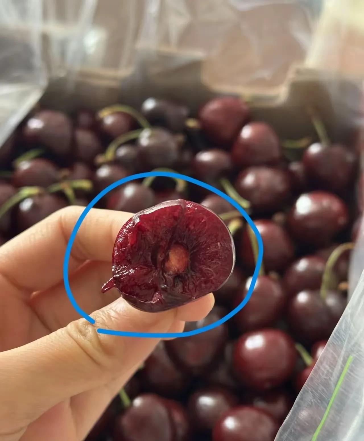 5斤车厘子连夜炫完，我和老公为嘴馋付出惨痛代价
 
车厘子这玩意儿真的越吃越上瘾