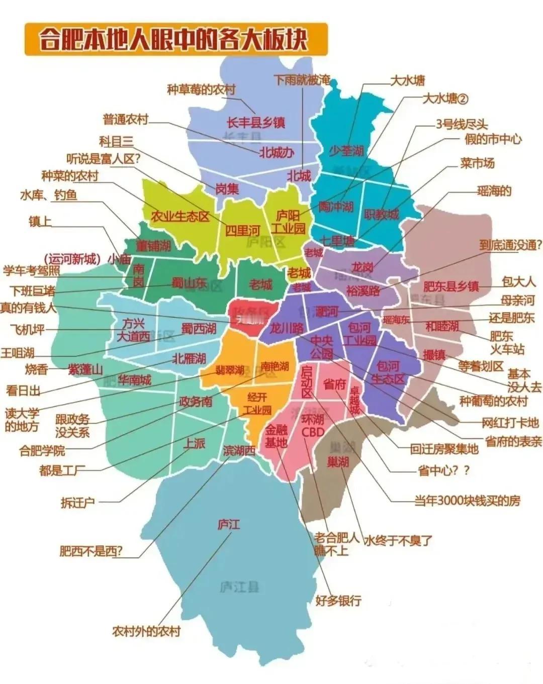 合肥土著眼里的合肥房市！

1-只有护城河以内的才是老城区，其他都是卫星城。
2