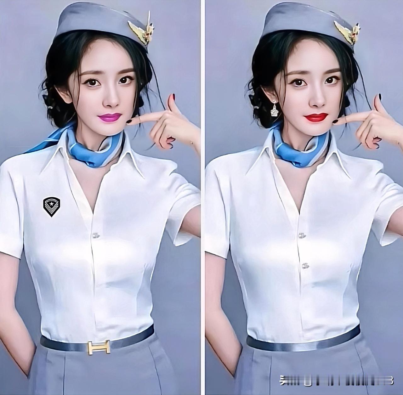 蓝巾映玉颜，白衣似云烟
找不同 能找到7处眼力不错[灵光一闪]
