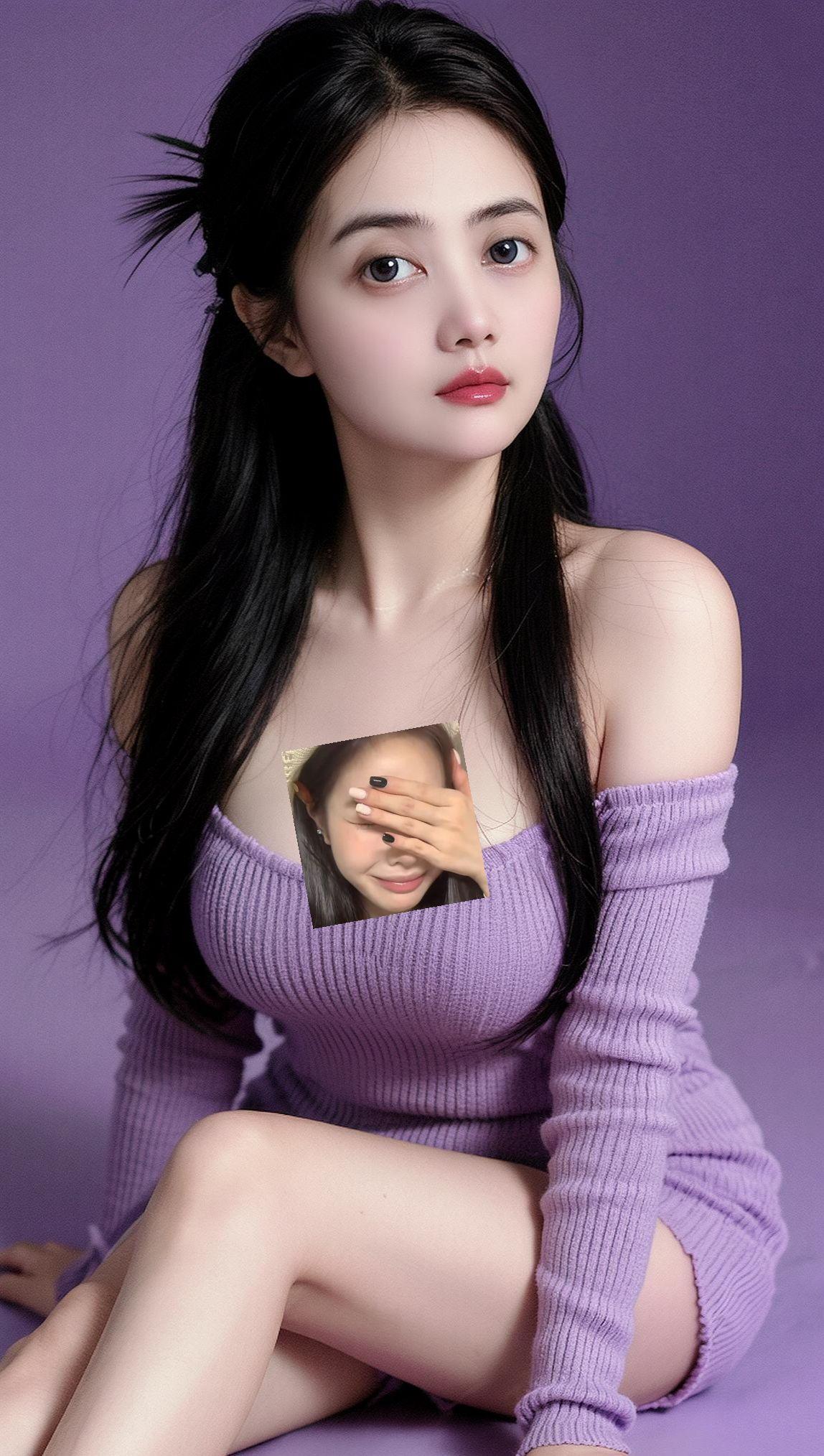 AI紫调氛围写真