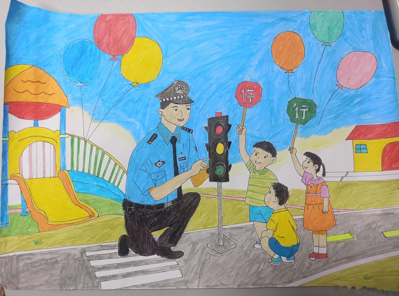 萌娃献礼警察节】“警察叔叔阿姨，节日快乐！”1月10日，@洛江公安 河市所蜀黍们