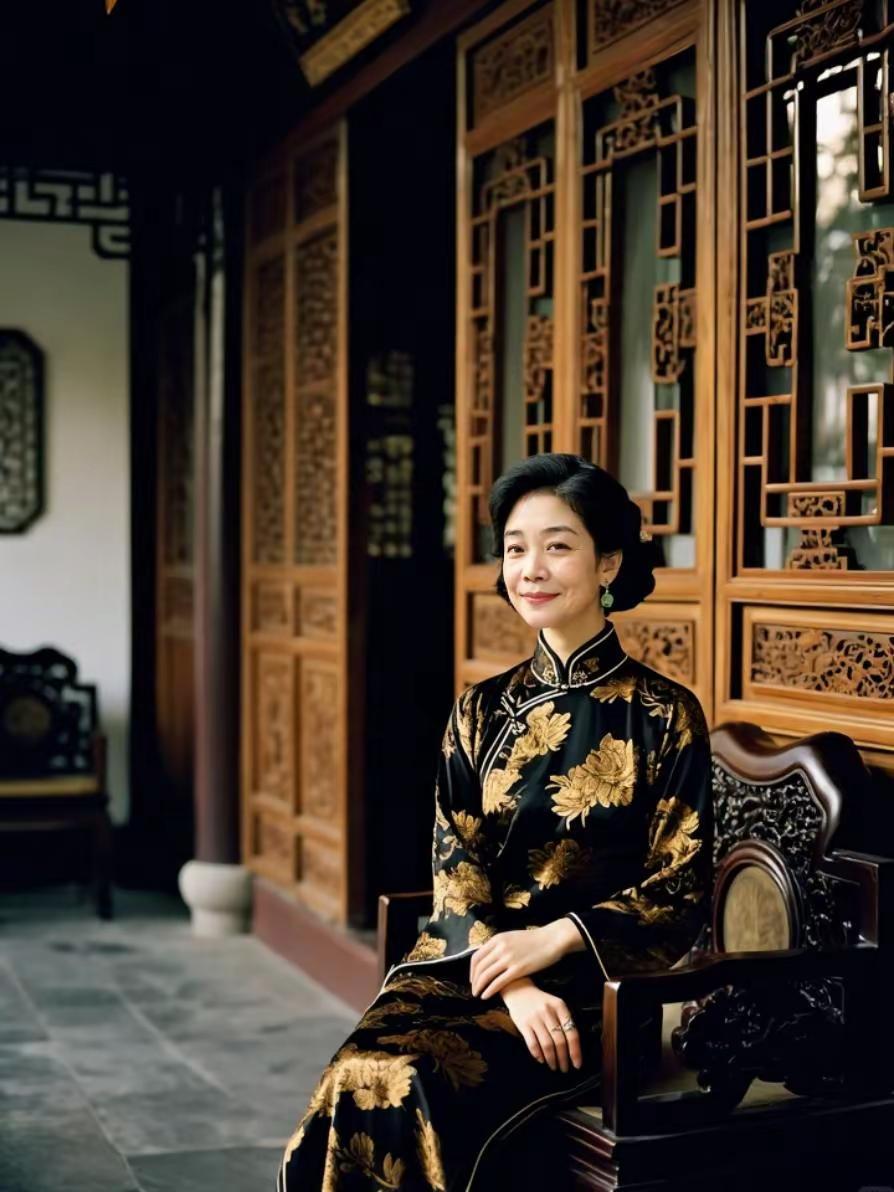 今日分享。AI中式宅邸写真