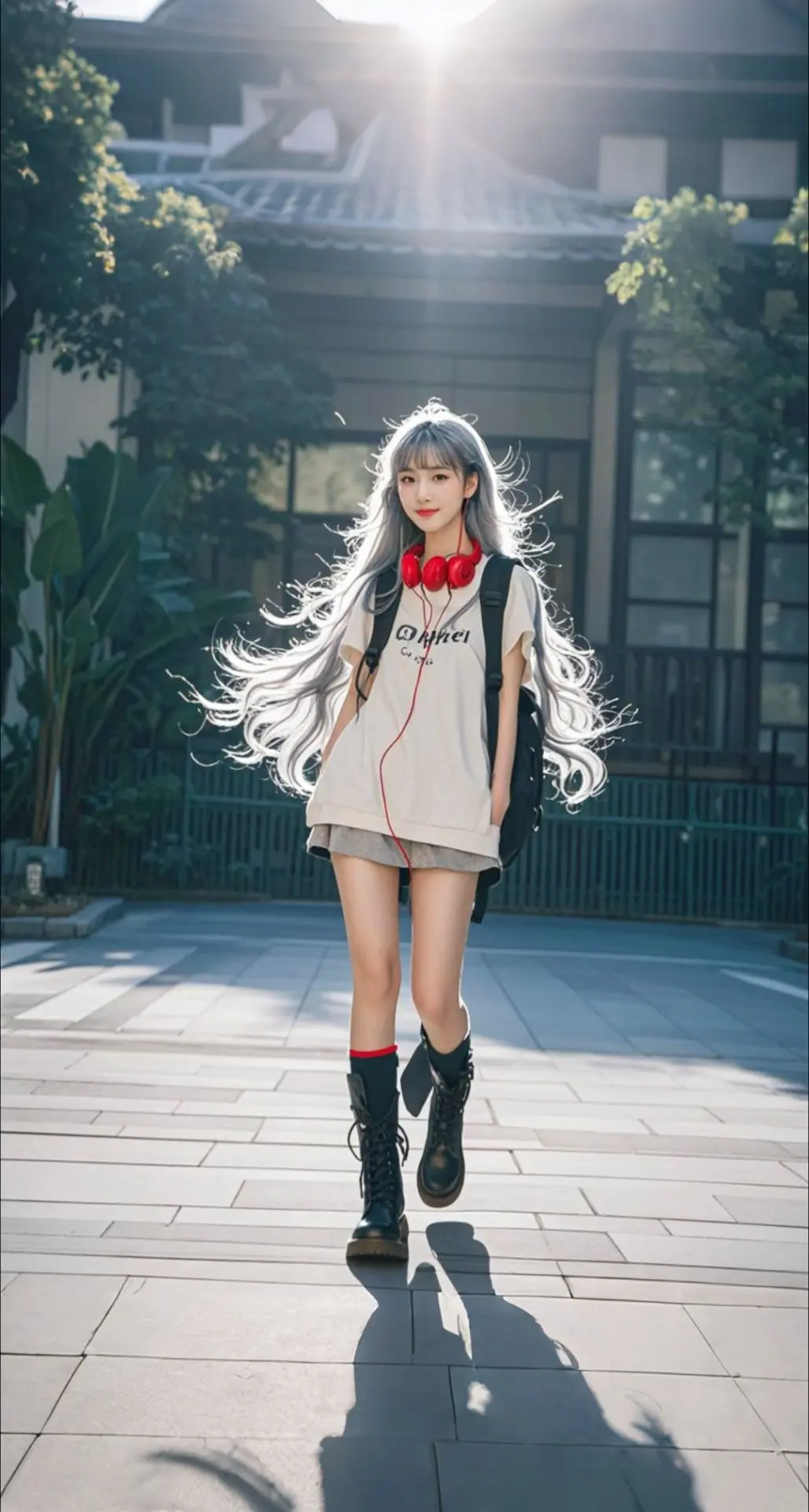 AI扩图 AI莹儿校园影韵