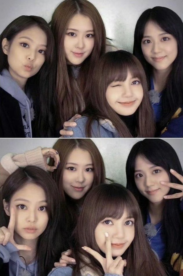BLACKPINK九周年合照【BLACKPINK】永远的你们 永远爱你们 ​​​