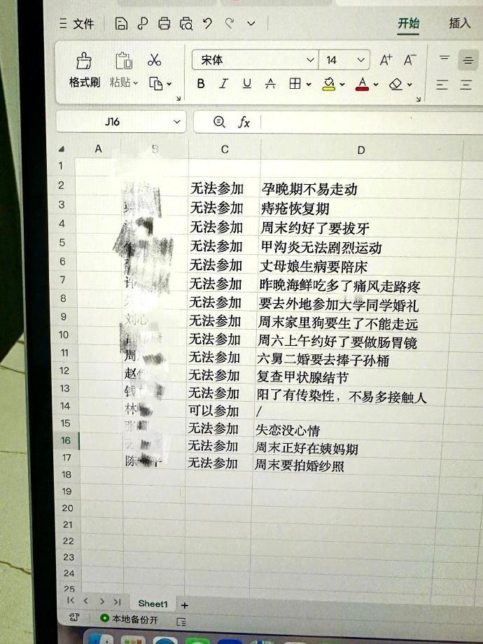 同事们的请假理由已经到了不择手段的地步了 