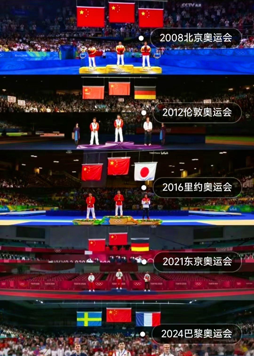 从2008到2024，算起来已经是五届奥运了，感觉像跟着走了几代国乒人的轮回。我