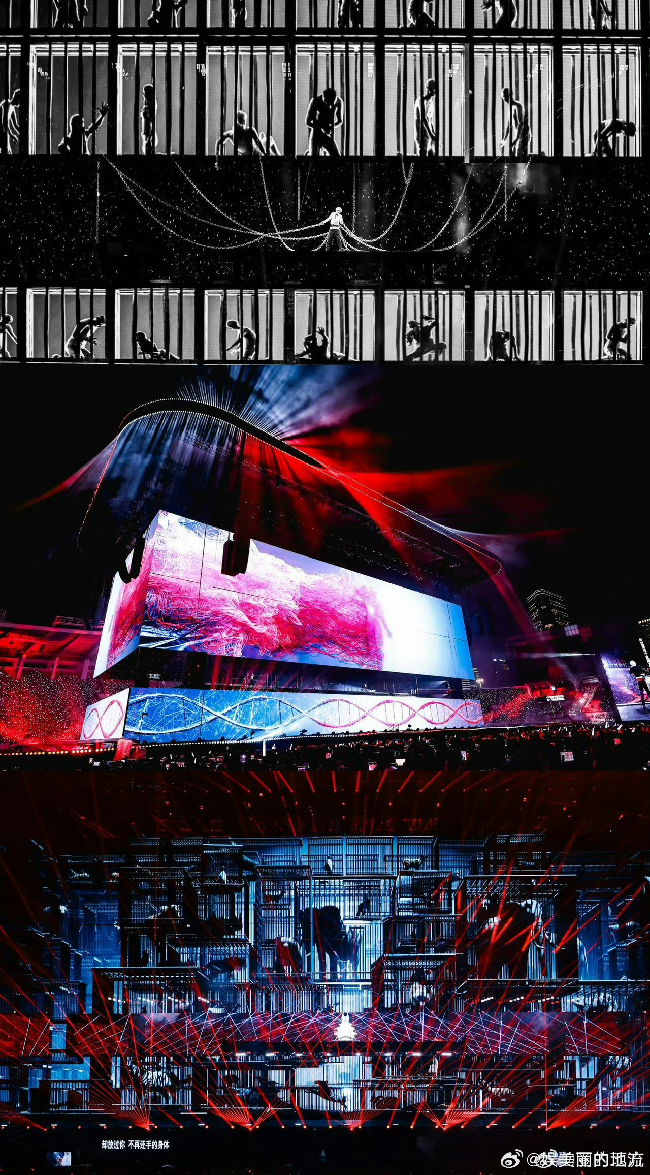 薛之谦四面台舞美要考博嘛把浪漫与深意融进舞台光影，薛之谦四面台舞美脑洞大开，光束