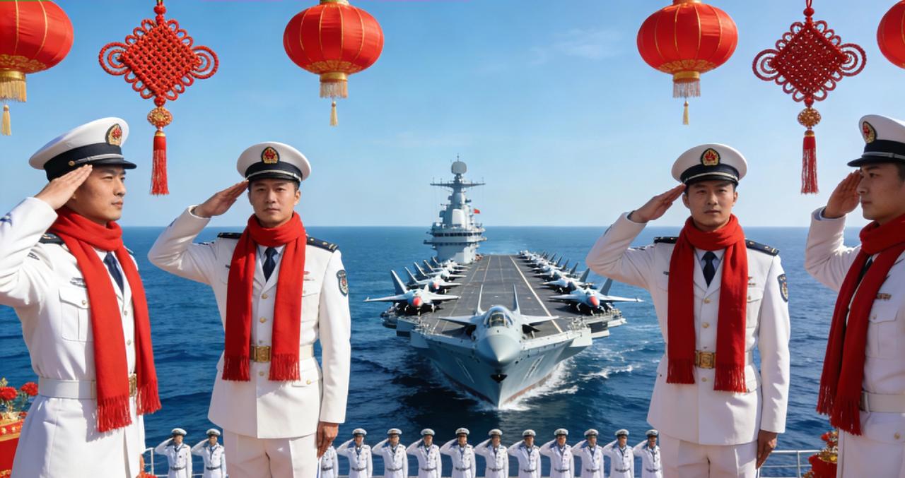 福建舰全体官兵 致 全国人民新春快乐
 

 
新春将至，年味渐浓。远海之上，我