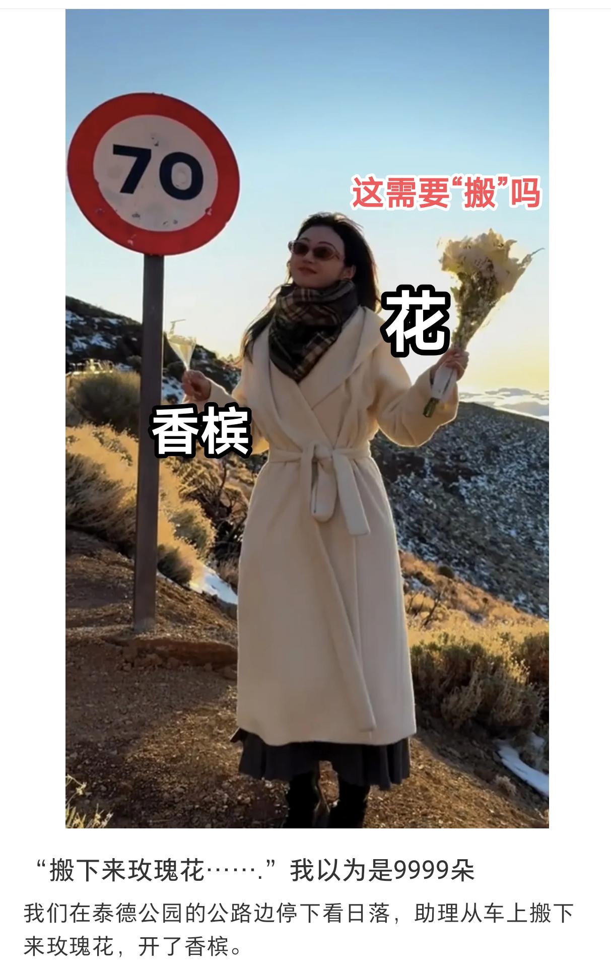 没人发现这个细节吗？
孙宇晨的小作文里，
说送给景甜的玫瑰花，需要助理搬下来，结