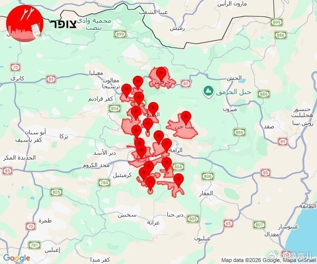 黎巴嫩真主党向以色列发射远程火箭弹 