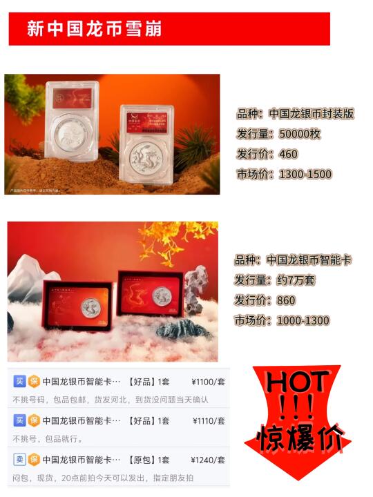 龙银币雪崩，龙币最新行情