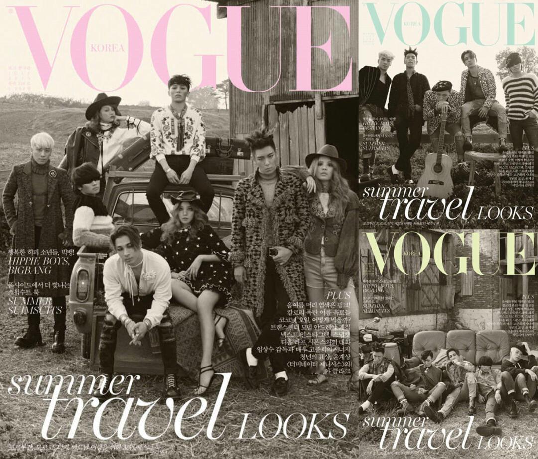 VOGUE Korea 封面上的偶像团体组合2015.07 ：BIGBANG20