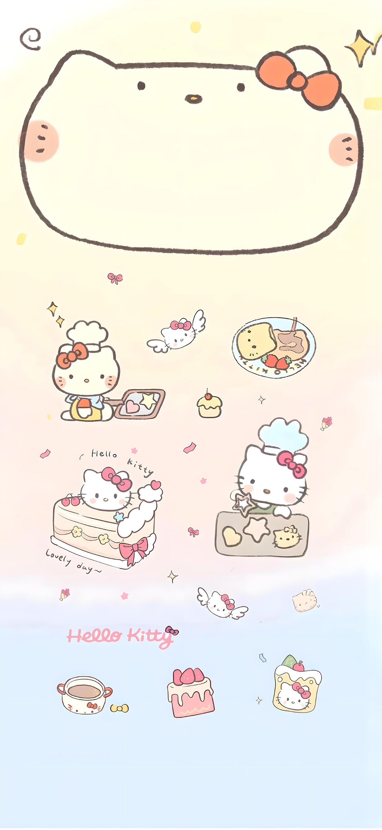 Hello kitty可爱套图壁纸|||｜手机壁纸｜凯蒂猫壁纸 