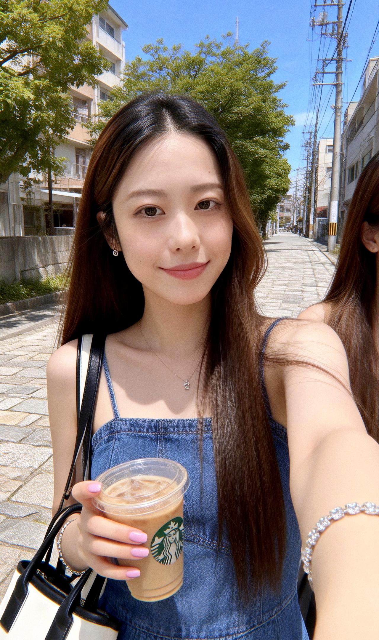 阳光明媚的午后，与闺蜜一起享受星巴克时光🌞👯‍♀️🍹