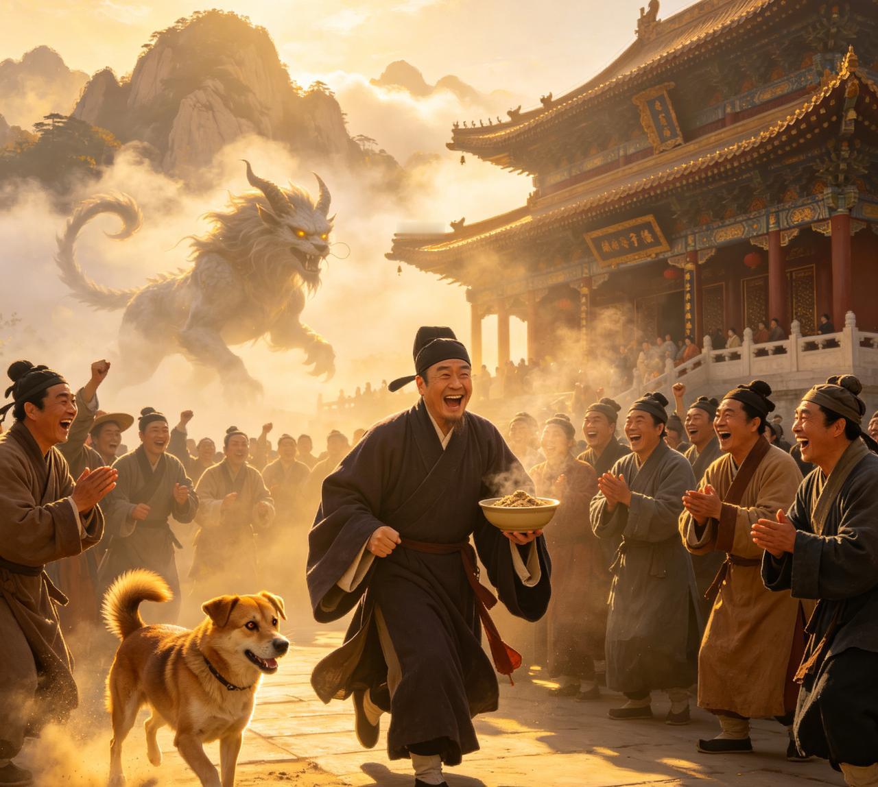 江湖怪谈•荒诞志118

面子兽·肆：泰山有“面子兽”，形如狐，赠之可博虚名。员