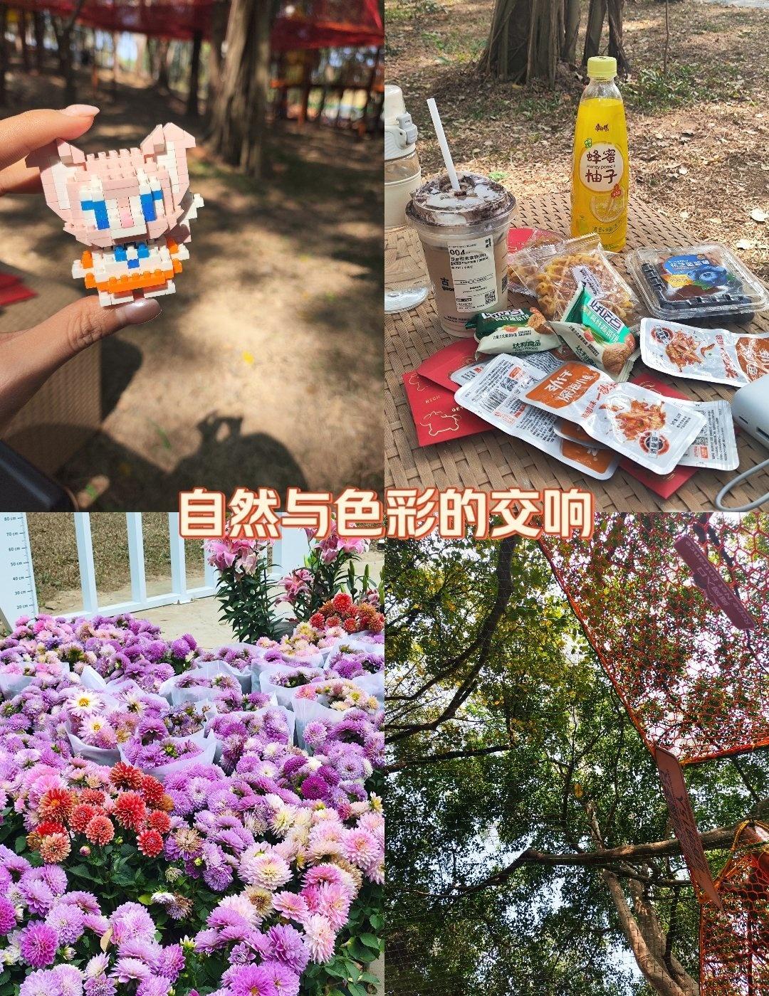 公园里的幸福拥抱
📍广州 时光森湖乐园
野餐好地方！还有很多游戏设施可以玩，很