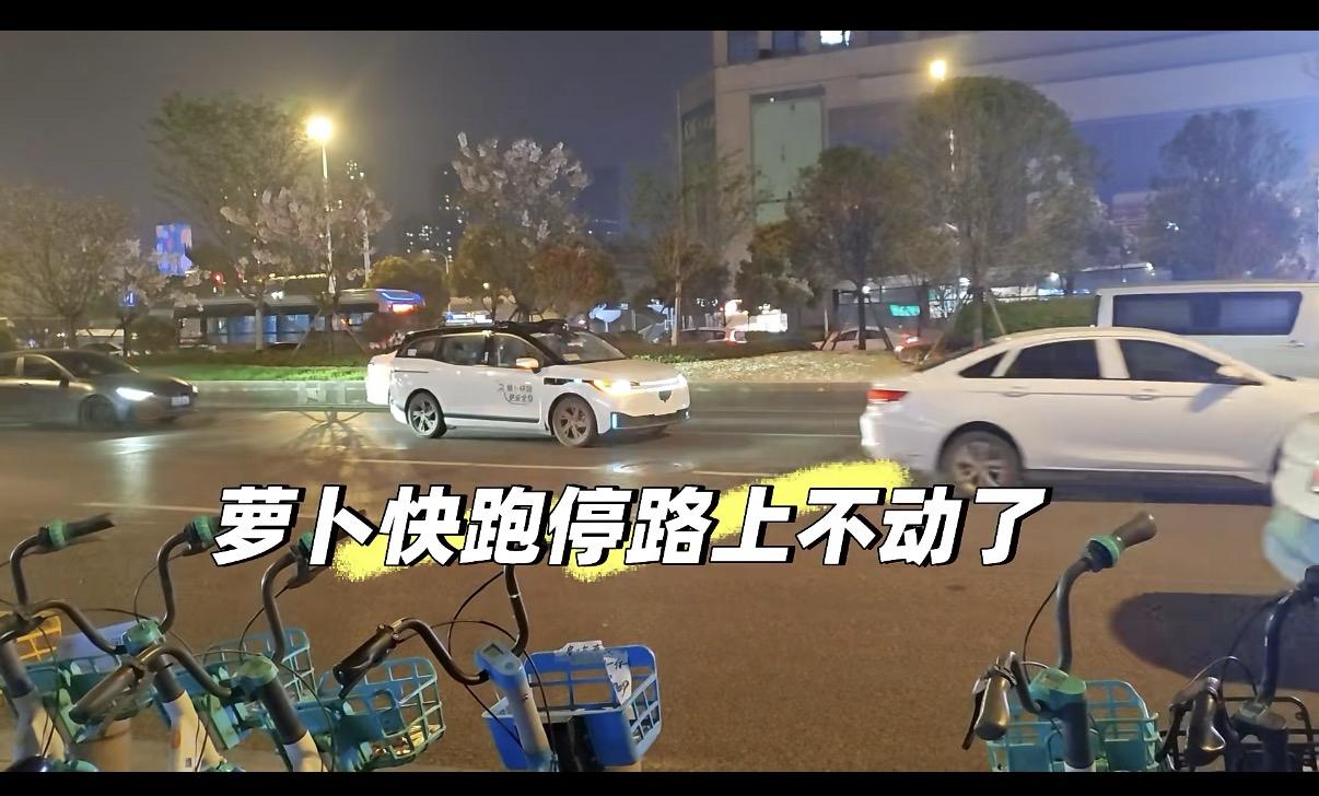 百辆萝卜趴窝堵死武汉街头
3月31日晚，百度旗下自动驾驶出行平台萝卜快跑在武汉出