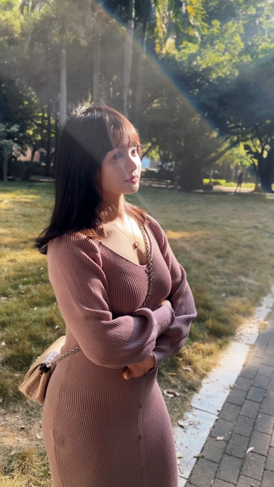 阳光洒在身上～